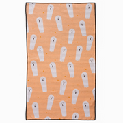 ghost and alley themed dish towel