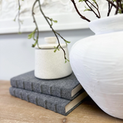 Cover image of shale linen bump spine book

