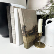book :: white linen smooth spine