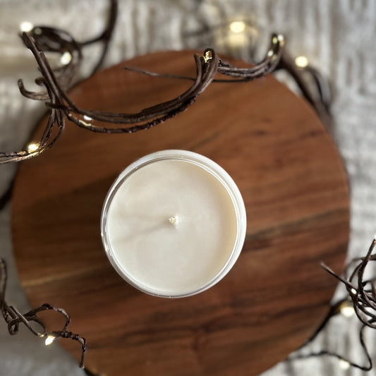 Forest-inspired candle evoking dense woods and natural scents