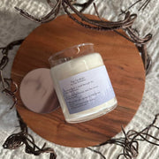 Rustic and cozy candle perfect for home ambiance