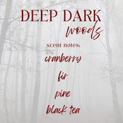 Mysterious woodsy scented candle for relaxation