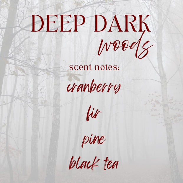 Mysterious woodsy scented candle for relaxation