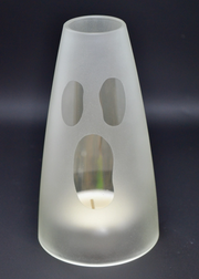 Elegant glass cover for home candle display