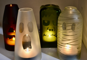 Elegant glass cover for home candle display
