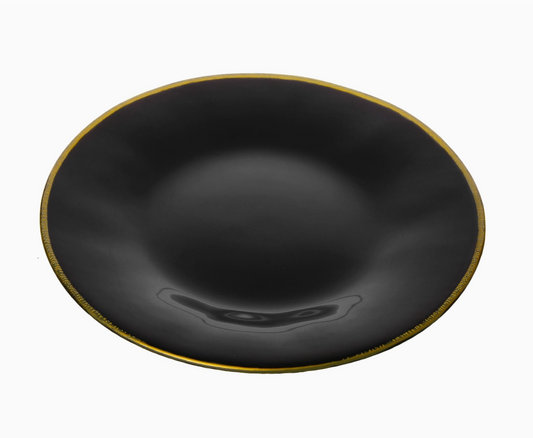 glass charger :: gold rim {set of 4}