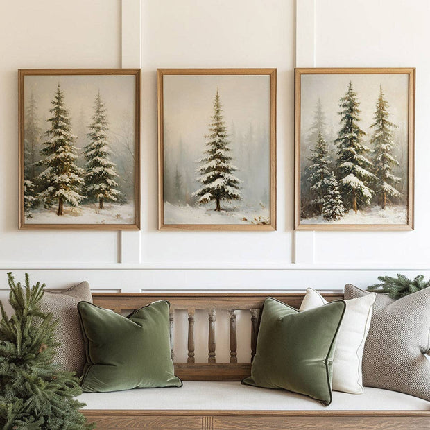 decor prints :: sundance fir trees {set of 3}