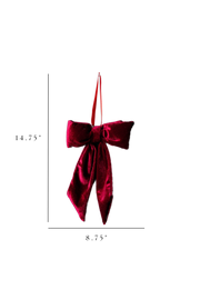 bows :: velvet deep red