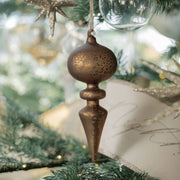 ornament :: glass finial espresso
