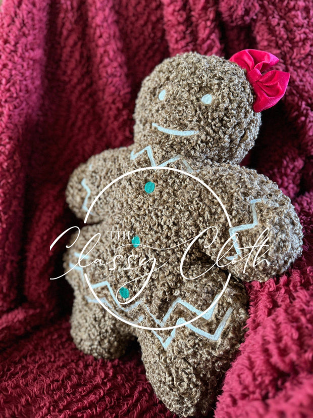 throw pillow :: gingerbread girl