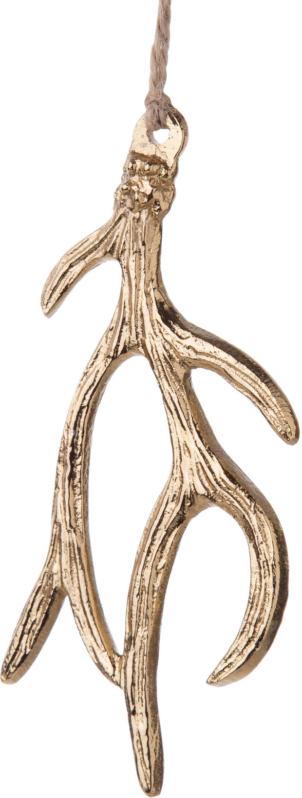 ornament :: shiny gold antler