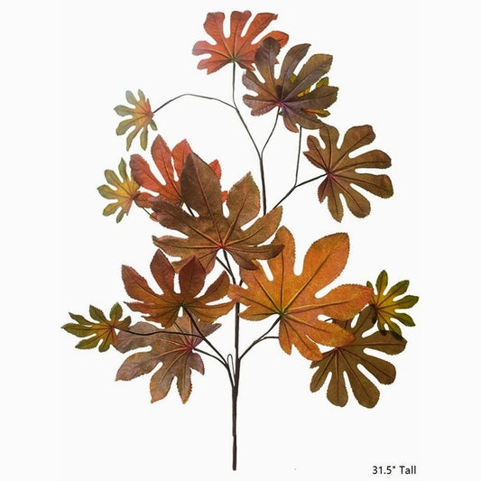 faux tropical leaf for decor