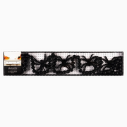 creepy crawly Halloween mantle garland with spiders