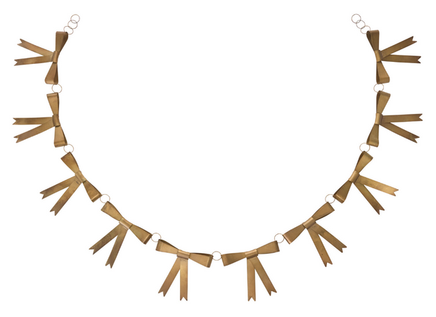 garland :: bows antique gold