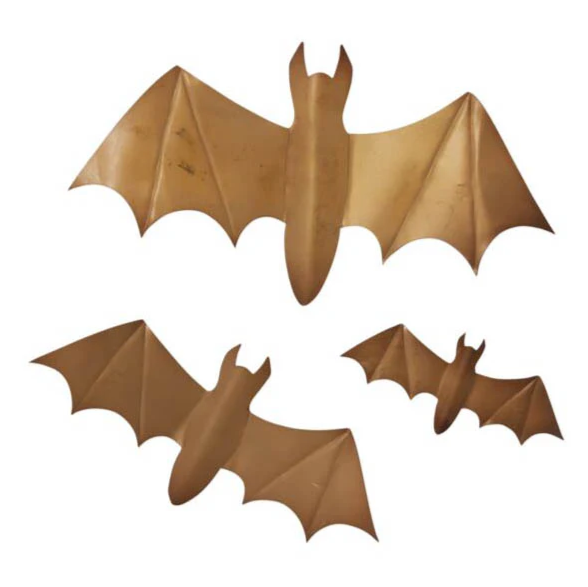 gold bats {set of 3}