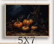 Illustrated pumpkin wall art perfect for farmhouse and autumn styling