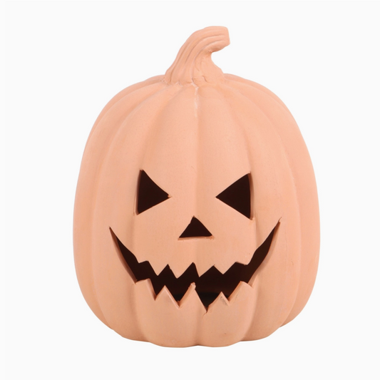 Rustic Halloween pumpkin decor for tabletop or shelf