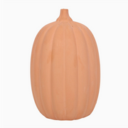 Fall-themed terracotta pumpkin decor for indoor or outdoor use