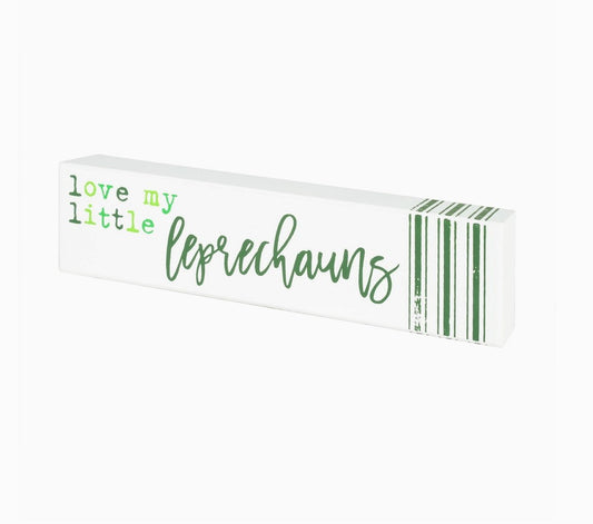 wood sign :: love my little leprechauns