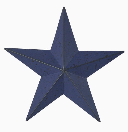 metal star :: navy blue speckled