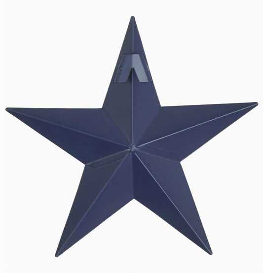 metal star :: navy blue speckled