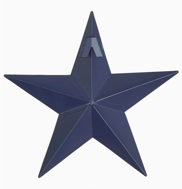 metal star :: navy blue speckled