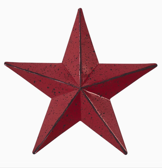 metal star :: burgundy red speckled