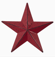 metal star :: burgundy red speckled