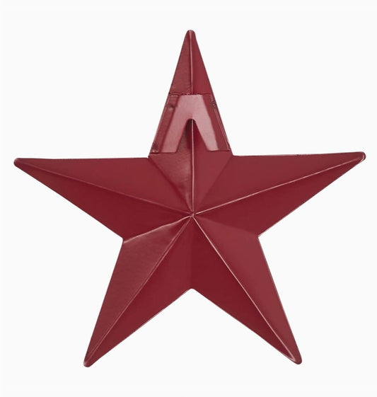 metal star :: burgundy red speckled