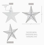 metal star :: white speckled