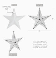 metal star :: white speckled
