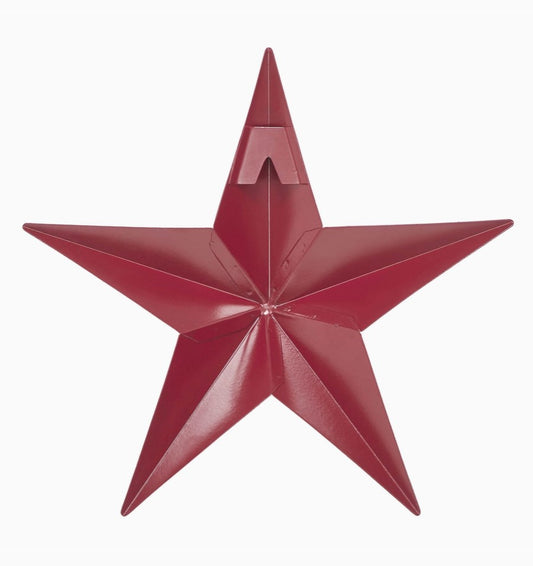 metal star :: burgundy red
