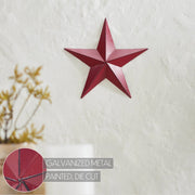 metal star :: burgundy red