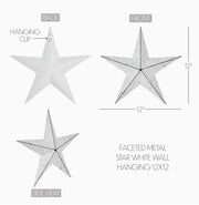 metal star :: white speckled