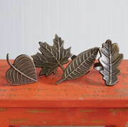 napkin ring :: leaves {set of 4}