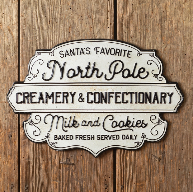 sign :: north pole creamery