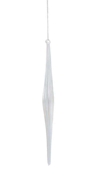 ornament :: icicle sparkle clear