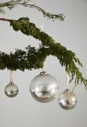 ornament :: northern lights silver 4"