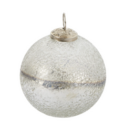 ornament :: northern lights silver 4"