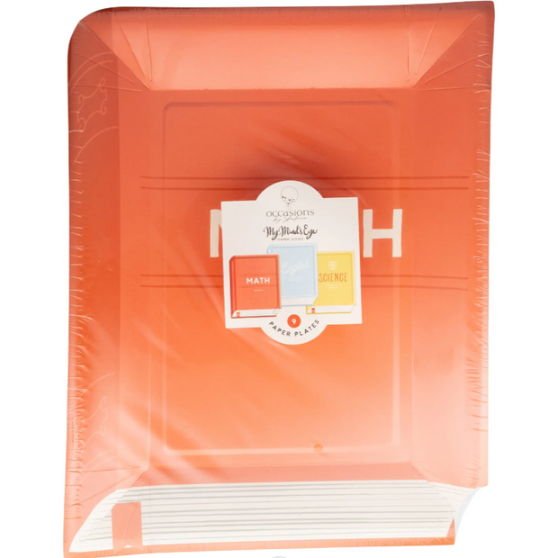 Orange planner with a label on a white background