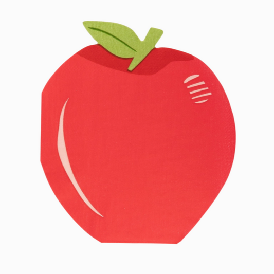 apple paper napkins stacked