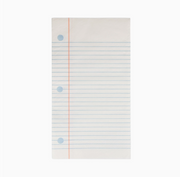 lined paper style napkins for parties
