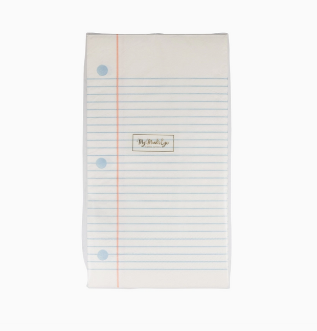 disposable notebook paper napkins

