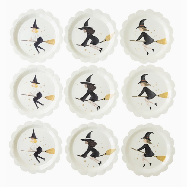 Dark and magical paper plates perfect for witch parties