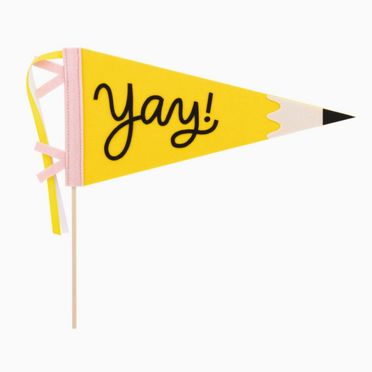 Yay celebration wall pennant