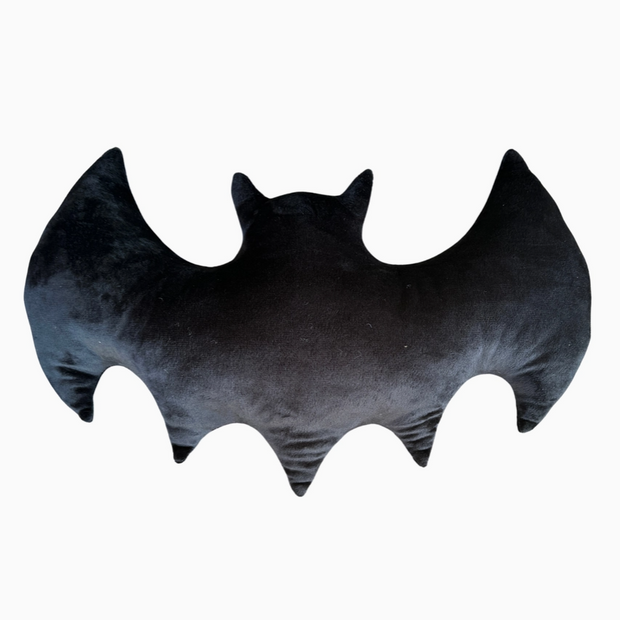 Halloween accent pillow with flying bats