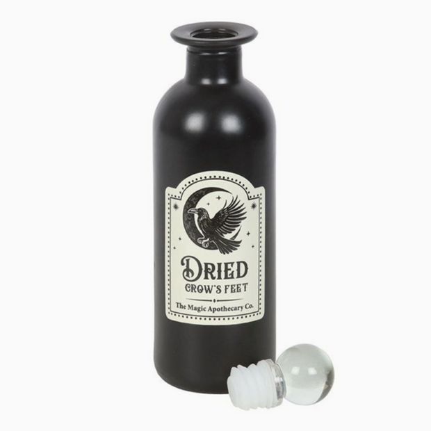 Halloween prop bottle for witchy potion shelf decor