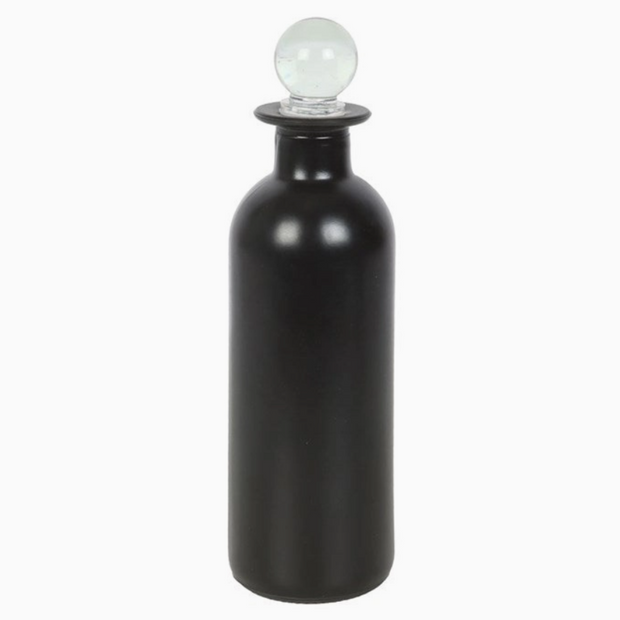 Dried Crow’s Feet label bottle for bar cart or spooky mantle