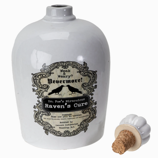Gothic Halloween decor bottle for witch display