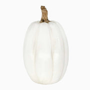 white tall pumpkin decor